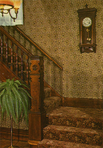 The "death clock" (as well as one of the owl-headed banister posts).
