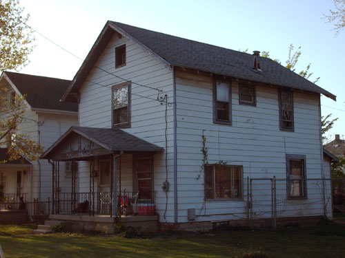The Nelson Street house in April of 2010. 