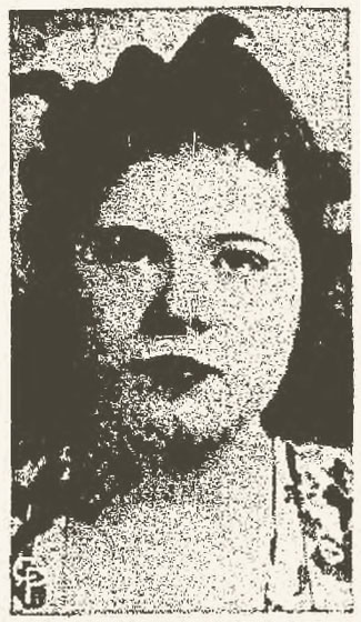 Roxie Green as she appeared in the September 28th, 1938 edition of the Marion Star.