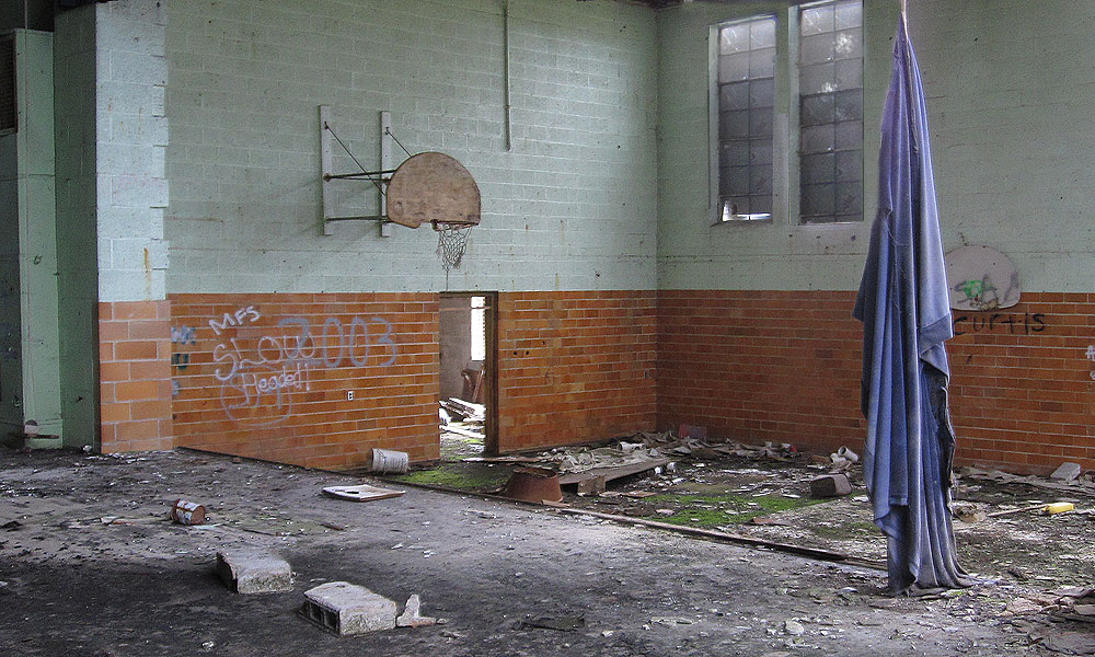 The former gymnasium.