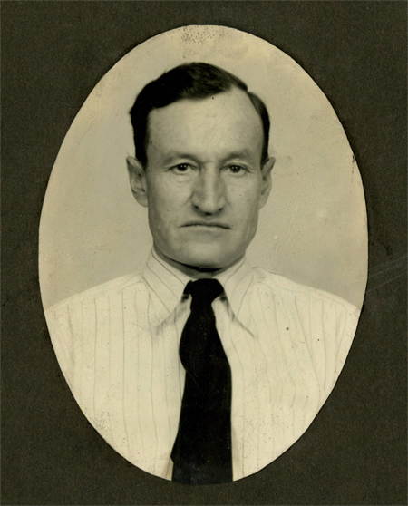 Roush's photo from the Ohio Department of Rehabilitation and Corrections. The text accompanying the image reads, "Harvey Roush, Legally Electrocuted for the Murder of Mr. and Mrs. Homer Mysers at Marion, Ohio."
