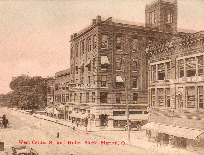 Of course, the Huber Building on the corner of Prospect and Center Street is well-known in Marion. Constructed by Marion industrialist Edward Huber in 1903, the building has been home to a variety of businesses over the years. The property is currently being developed into lofts by Lois Fisher and Associates.